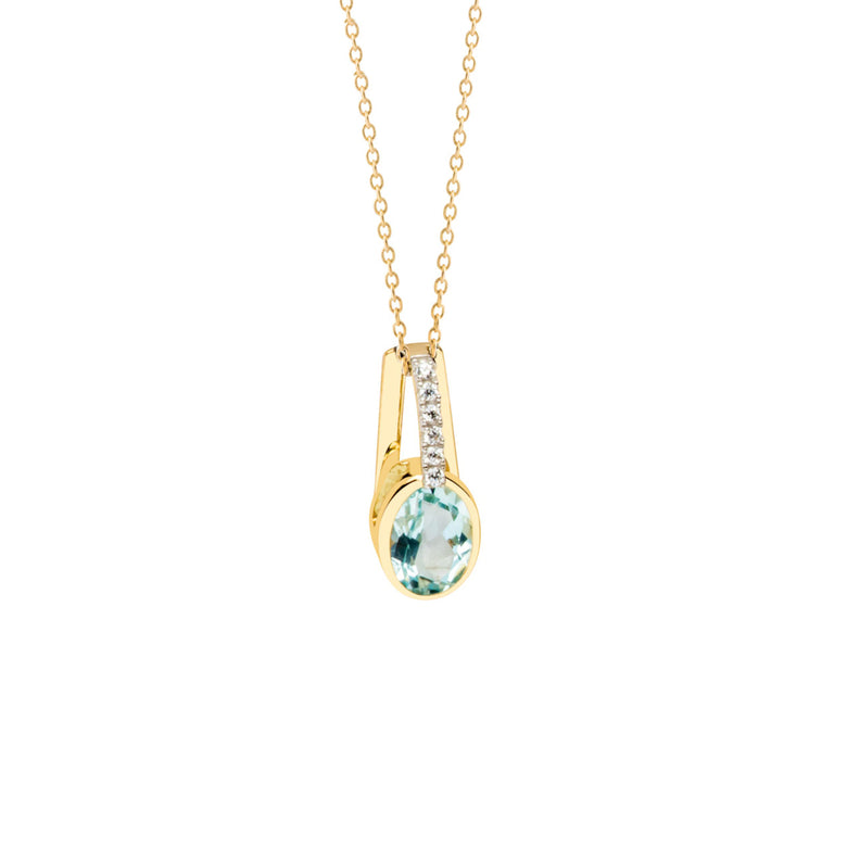 Nana Kay Echtgold Halskette Icy Blue Großer Ausverkauf