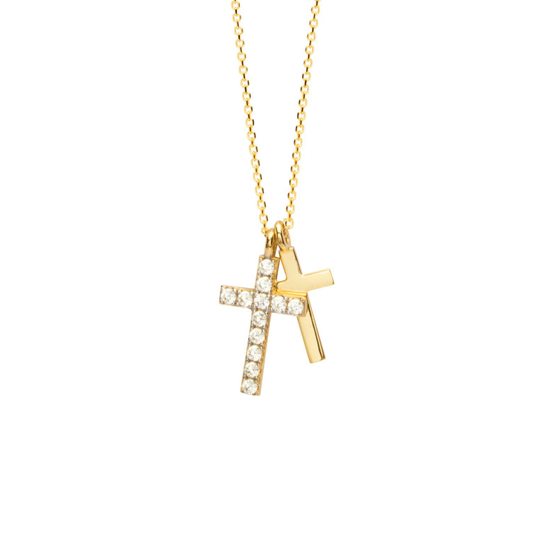 Nana Kay Echtgold Halskette Croix Weihnachtsangebot