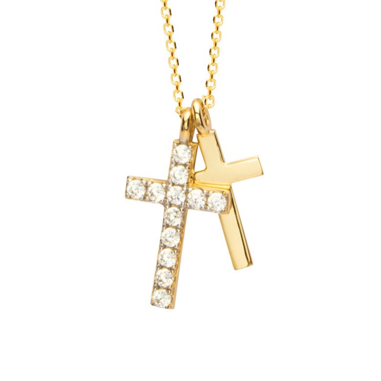 Nana Kay Echtgold Halskette Croix Weihnachtsangebot