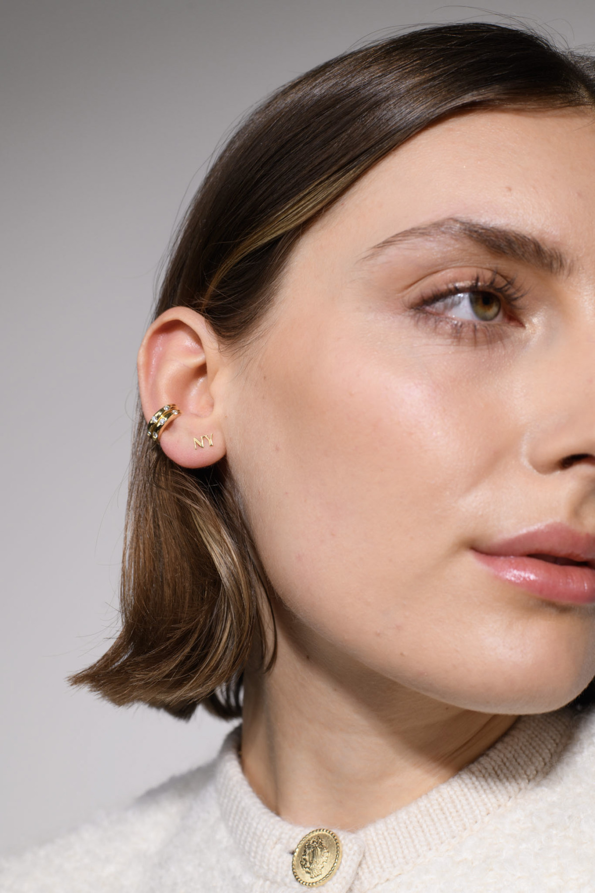 Nina Kastens Diamond Line Ear Cuff Heißer Verkauf