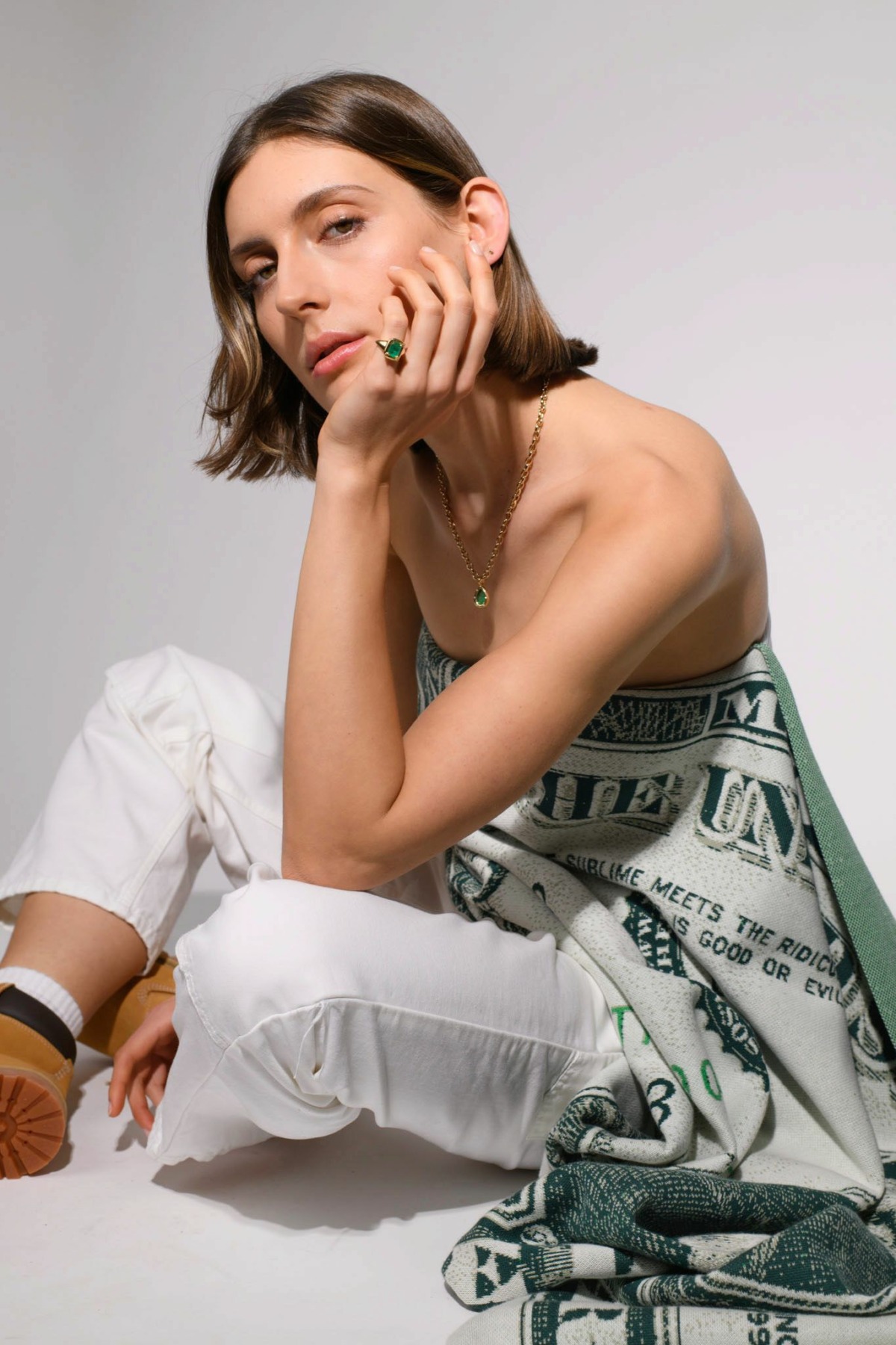 Nina Kastens F*CK Ring Emerald Neueste Mode