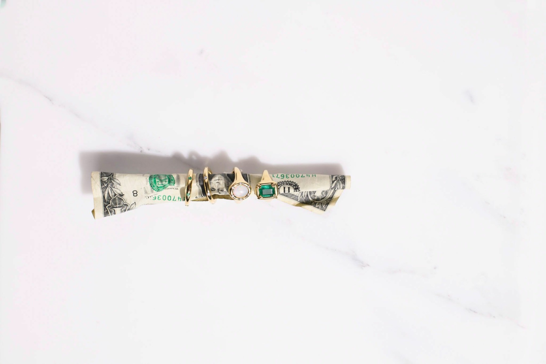 Nina Kastens F*CK Ring Emerald Neueste Mode
