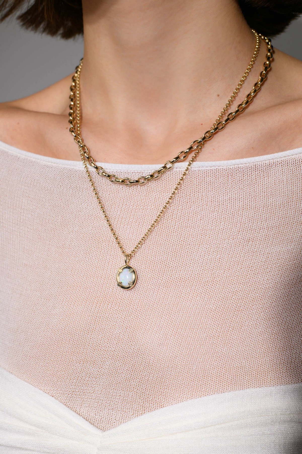 Nina Kastens Oval Chain Necklace Letzter Tag