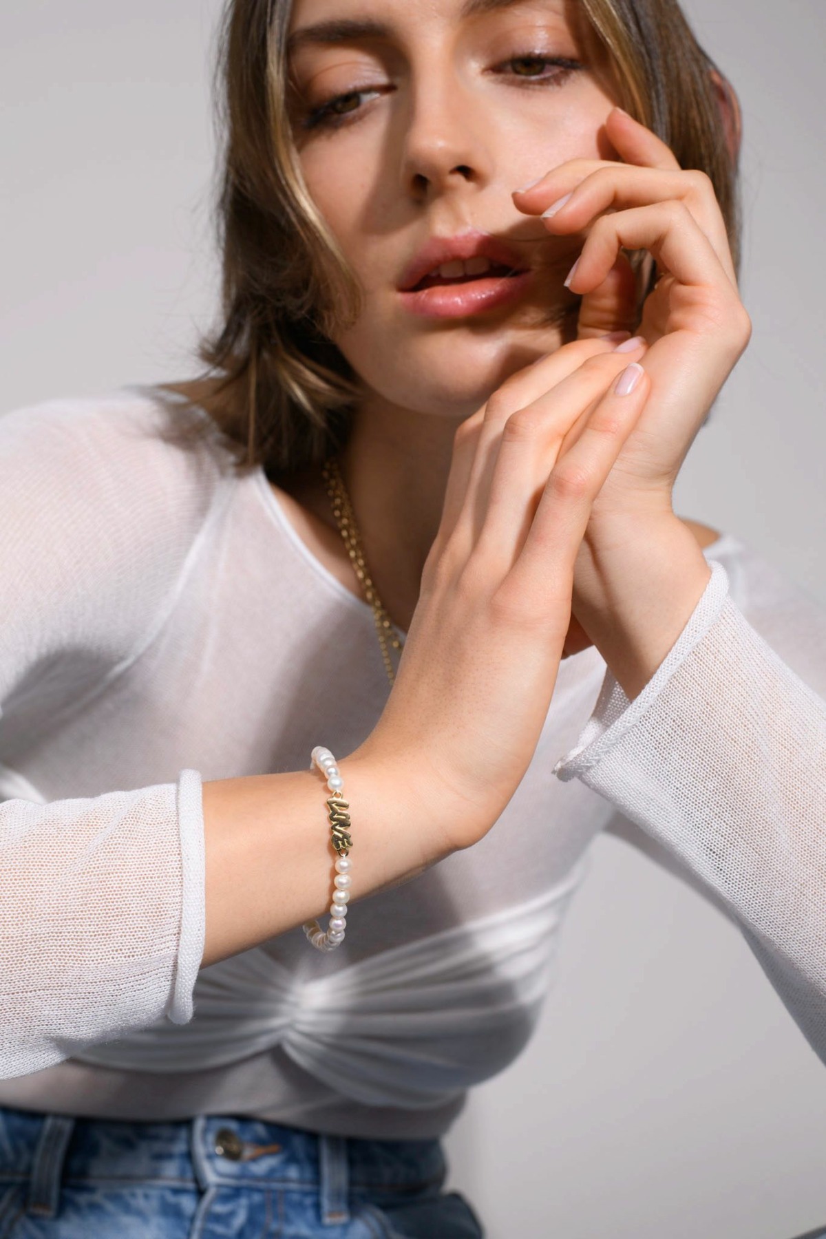Nina Kastens LOVE Graffiti Pearl Bracelet Bis zu 55% Rabatt