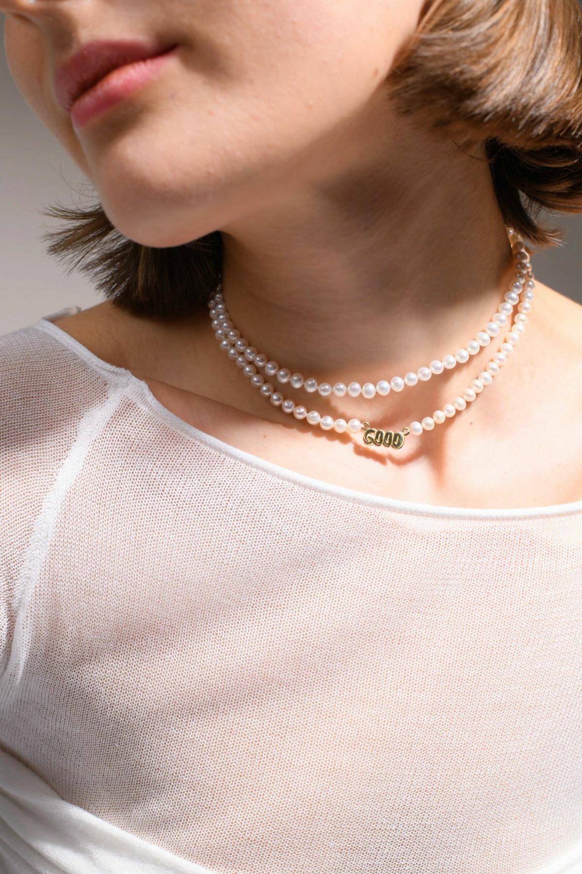 Nina Kastens GOOD Graffiti Pearl Choker Discount Store für neue Produkte