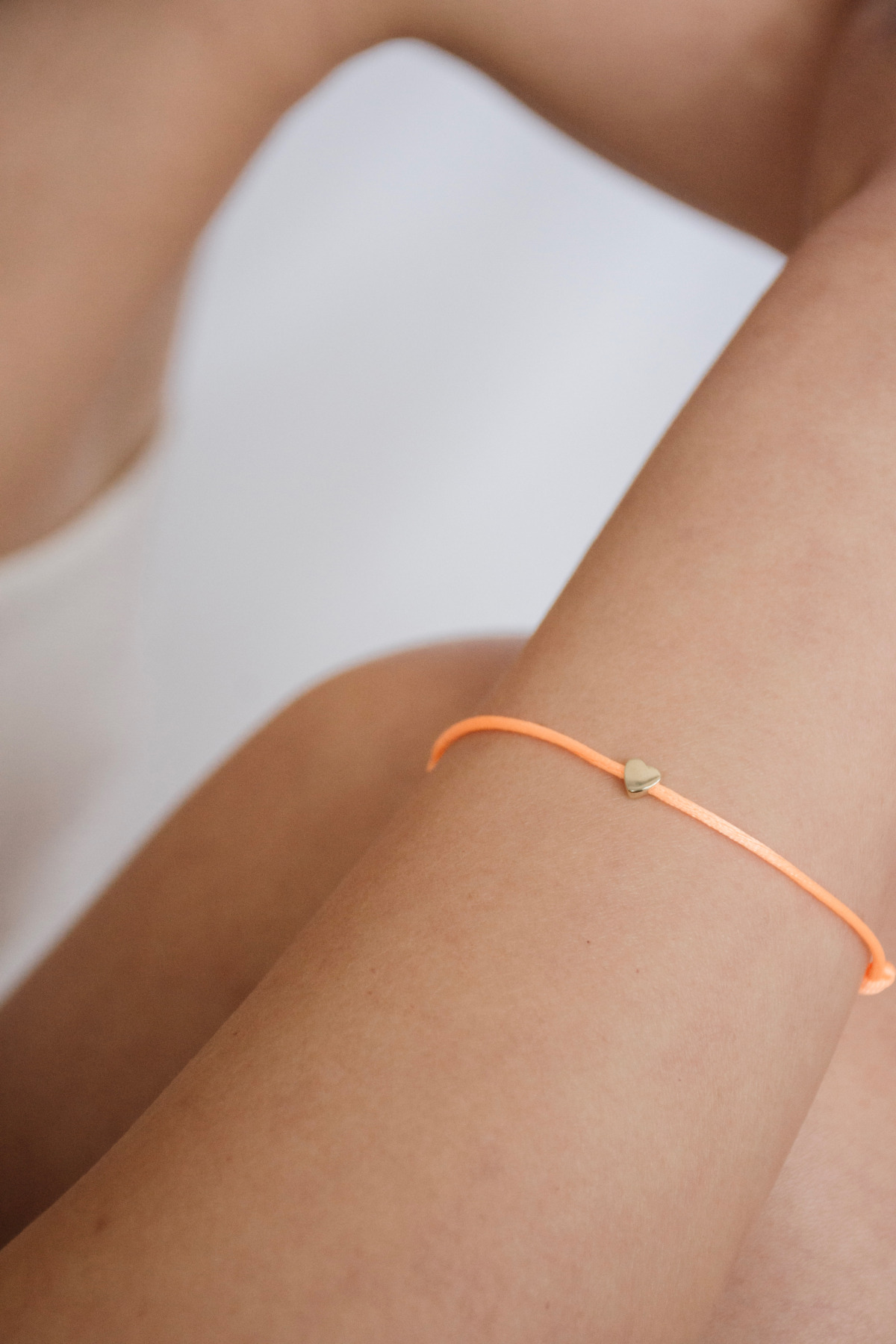 Nina Kastens Heart Bracelet Orange im Angebot
