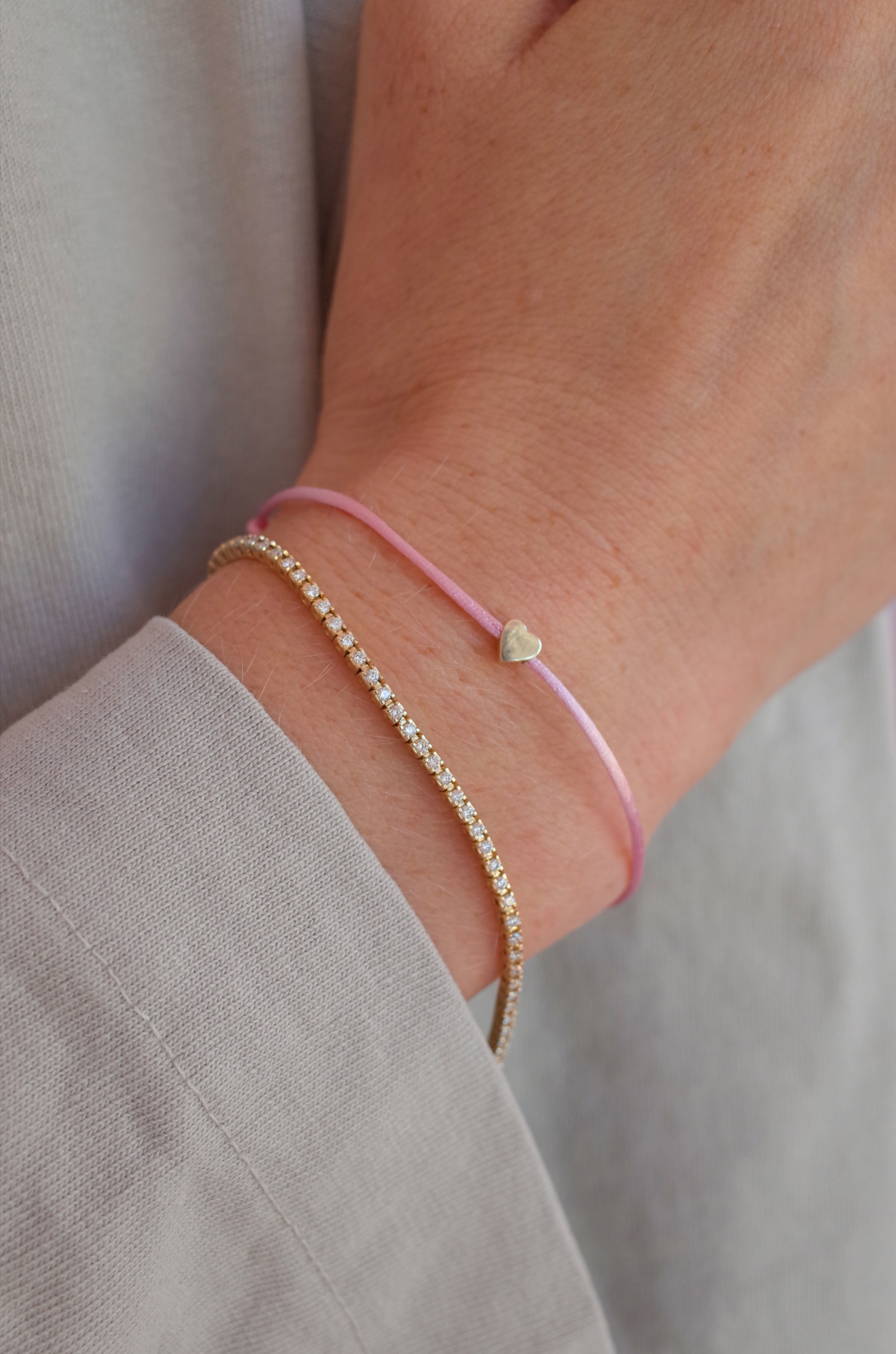 Nina Kastens Heart Bracelet Pink Günstiger Verkauf