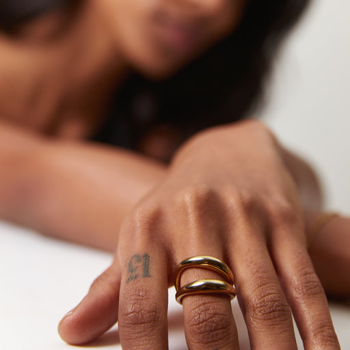 Paul Hewitt Waves Ring Gold Black Friday