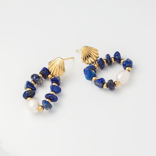 Paul Hewitt Scallop Stone Ohrring Gold Cyber Monday