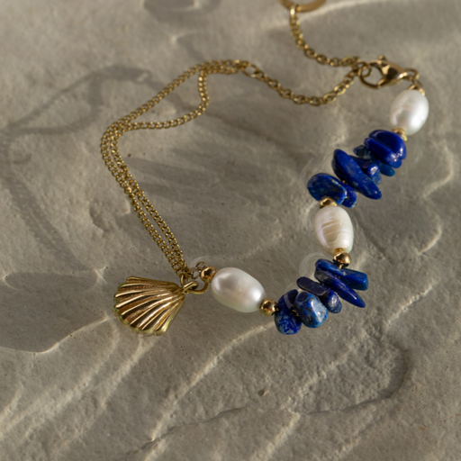 Paul Hewitt Scallop Stone Armkette Gold Vatertagsangebot