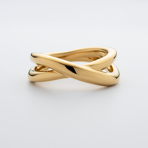 Paul Hewitt Waves Twisted Ring Gold Neueste Mode