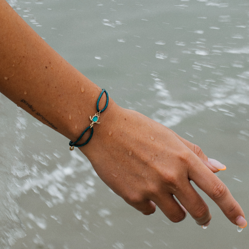 Paul Hewitt Turtle Armband Aquamarine Gold Blitzangebot