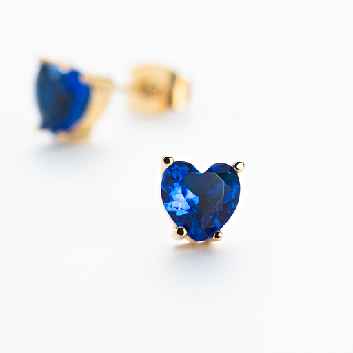 Paul Hewitt Blue Heart Ohrring Gold Sonderangebote