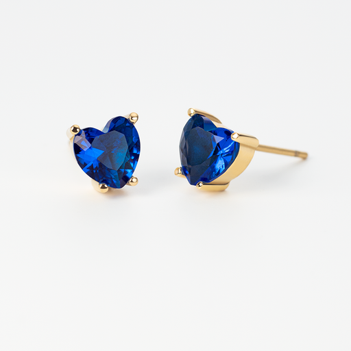Paul Hewitt Blue Heart Ohrring Gold Sonderangebote