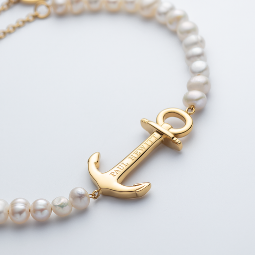 Paul Hewitt The Anchor Beads Armkette Gold Pearl Zeitbegrenzte Promotion
