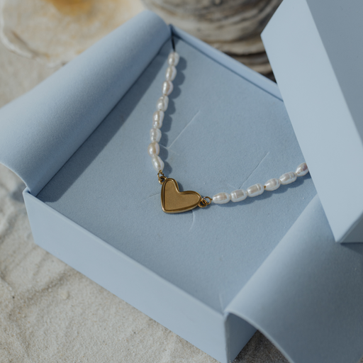 Paul Hewitt Engravable Heart Pearl Armkette Gold Bis zu 50% Rabatt