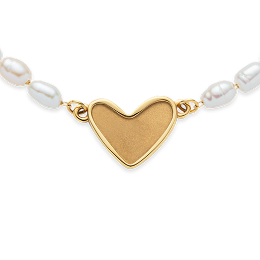 Paul Hewitt Engravable Heart Pearl Armkette Gold Bis zu 50% Rabatt