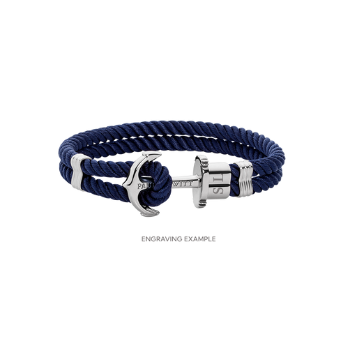 Paul Hewitt PHREP Armband Silber Marineblau Bis zu 55% Rabatt