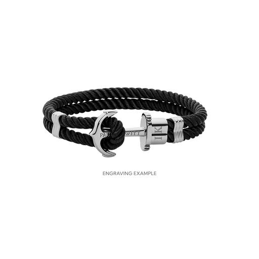 Paul Hewitt PHREP Armband Silber Schwarz Fabrikladen
