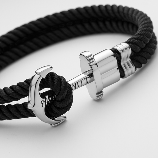 Paul Hewitt PHREP Armband Silber Schwarz Fabrikladen