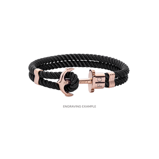 Paul Hewitt PHREP Armband Roségold Schwarz Blitzverkäufe
