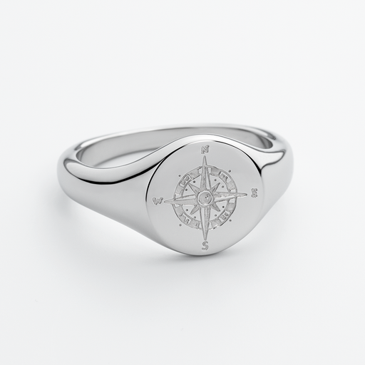 Paul Hewitt Men's Signet Ring Windrose Silber Rabatt