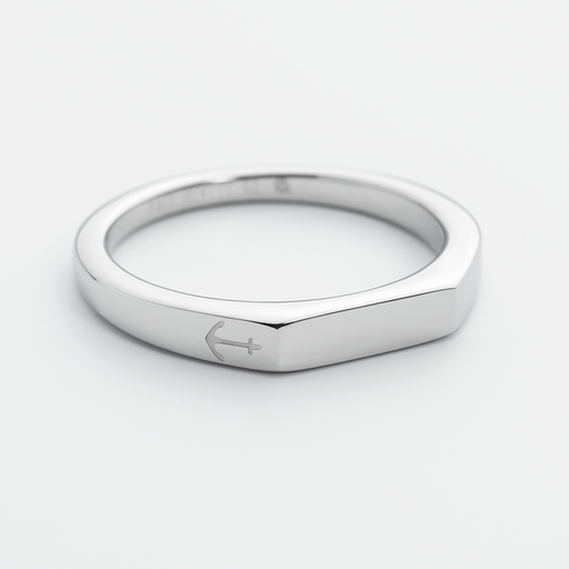 Paul Hewitt Men's Slim Signet Ring Silber Versandkostenfrei