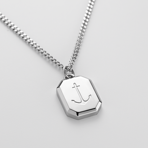 Paul Hewitt Men's Octagonal Halskette Anchor Silber Exklusivangebot