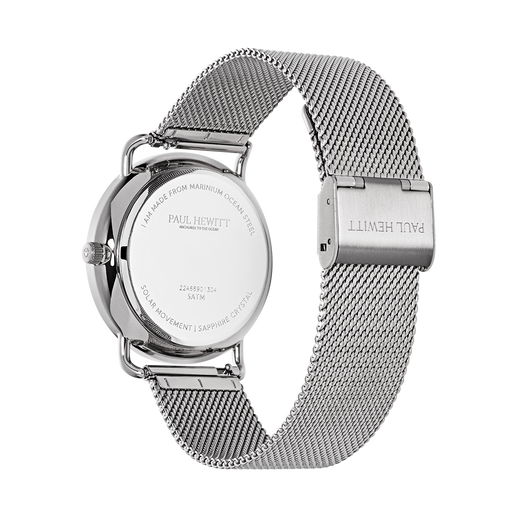Paul Hewitt Sailor 39 mm Uhr Silber Weiß Valentinstagsangebot
