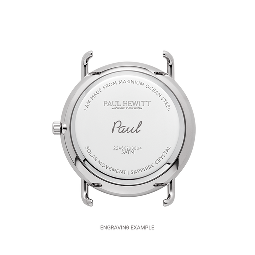 Paul Hewitt Sailor 39 mm Uhr Silber Weiß Valentinstagsangebot