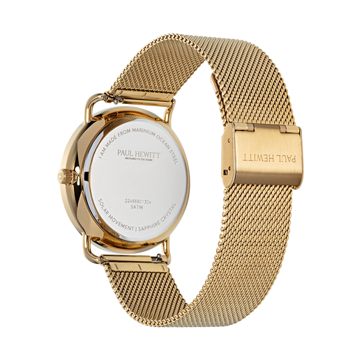 Paul Hewitt Sailor 39 mm Uhr Gold Blau Jubiläumsangebot