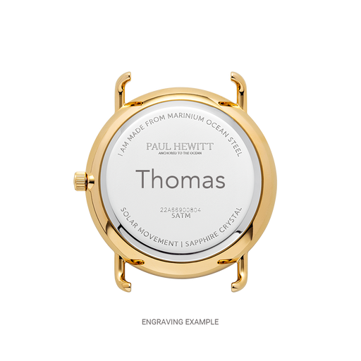 Paul Hewitt Sailor 39 mm Uhr Gold Blau Jubiläumsangebot