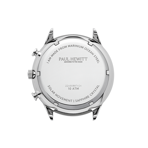 Paul Hewitt Chrono Uhr Silber Weiß Zeitlich begrenztes Angebot