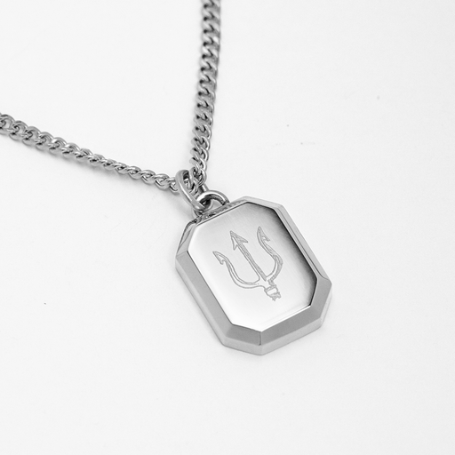 Paul Hewitt Men's Octagonal Halskette Trident Silber Räumungsverkauf