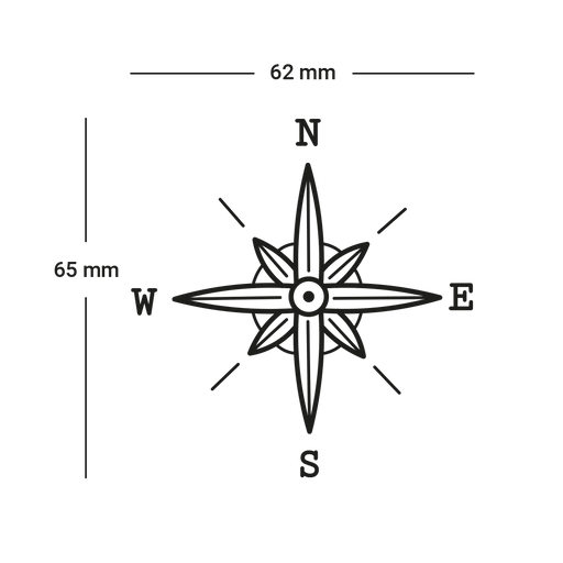 Paul Hewitt Men's Compass 1 Tattoo Sonderangebote