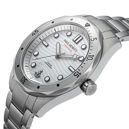 Paul Hewitt Ocean Diver Uhr Silber Weiß VIP-Rabatte