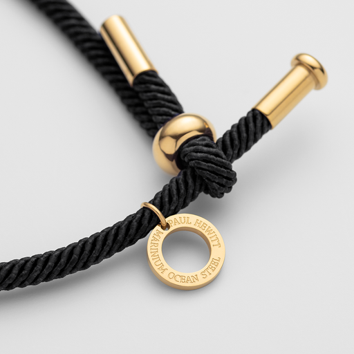 Paul Hewitt Vitamin Sea Armband Gold Schwarz Super Rabatt