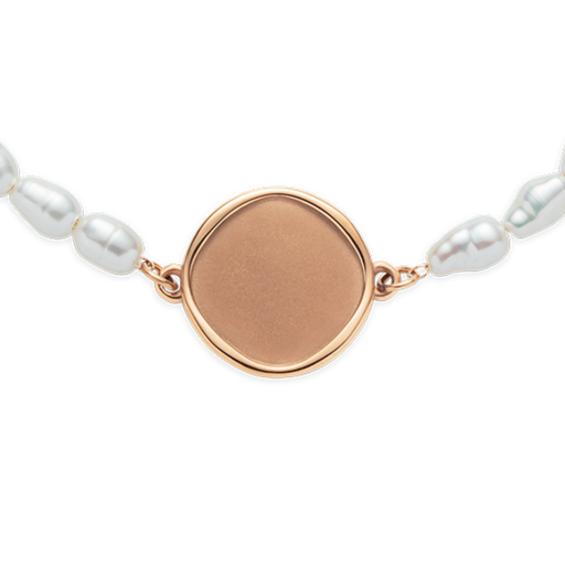 Paul Hewitt Engravable Coin Pearl Armkette Roségold Blitzverkäufe