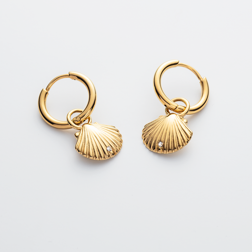 Paul Hewitt Scallop Ohrring Gold Versandkostenfrei