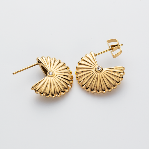 Paul Hewitt Scallop Ohrstecker Gold Großer Ausverkauf