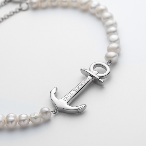 Paul Hewitt The Anchor Beads Armkette Silber Pearl Begrenzte Freigabe