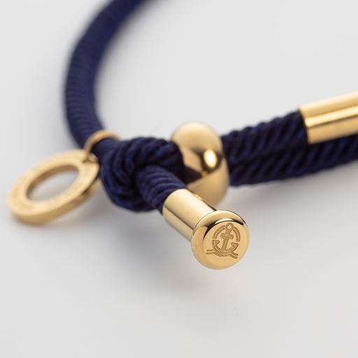 Paul Hewitt Vitamin Sea Gravur Armband Gold Marineblau Nur für heute