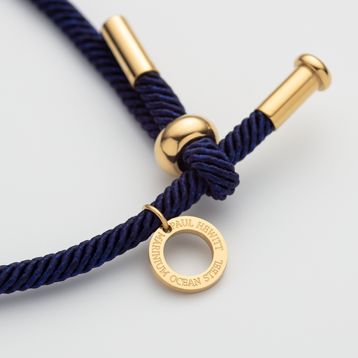 Paul Hewitt Vitamin Sea Armband Gold Marinebelau Im Verkauf