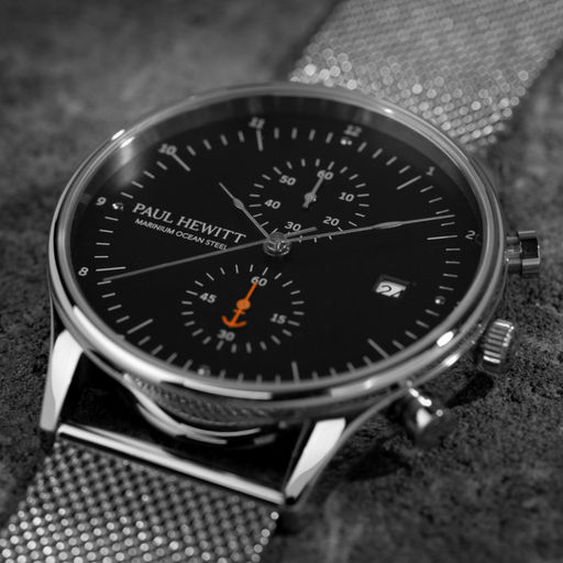 Paul Hewitt Chrono Quartz Mesh silver Zeitlich begrenztes Angebot