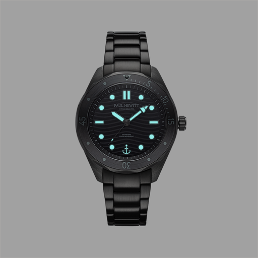 Paul Hewitt Ocean Diver Uhr Schwarz Begrenzte Freigabe