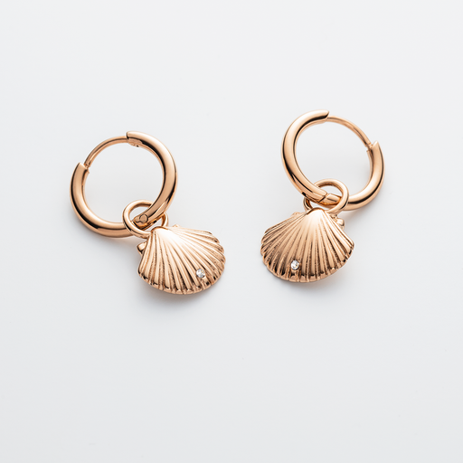 Paul Hewitt Scallop Ohrring Roségold Super Rabatt