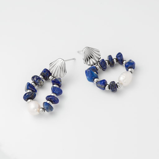 Paul Hewitt Scallop Stone Ohrring Silber Speichern exportieren