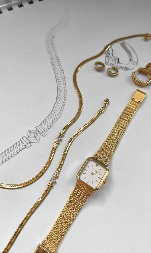 Paul Valentine Retro Sparkling Necklace Exklusivangebot