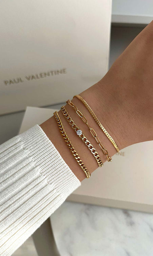 Paul Valentine Brilliant Curb Bracelet Saisonschlussverkauf