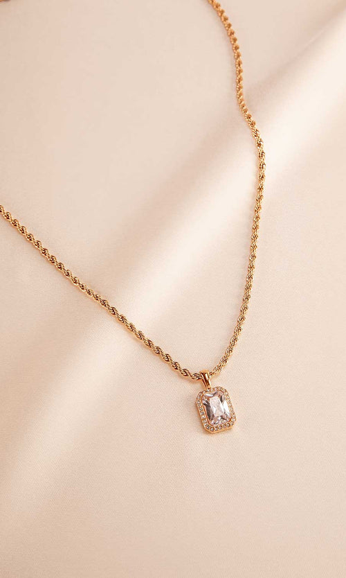 Paul Valentine Pavé Emerald Necklace Cyber Monday